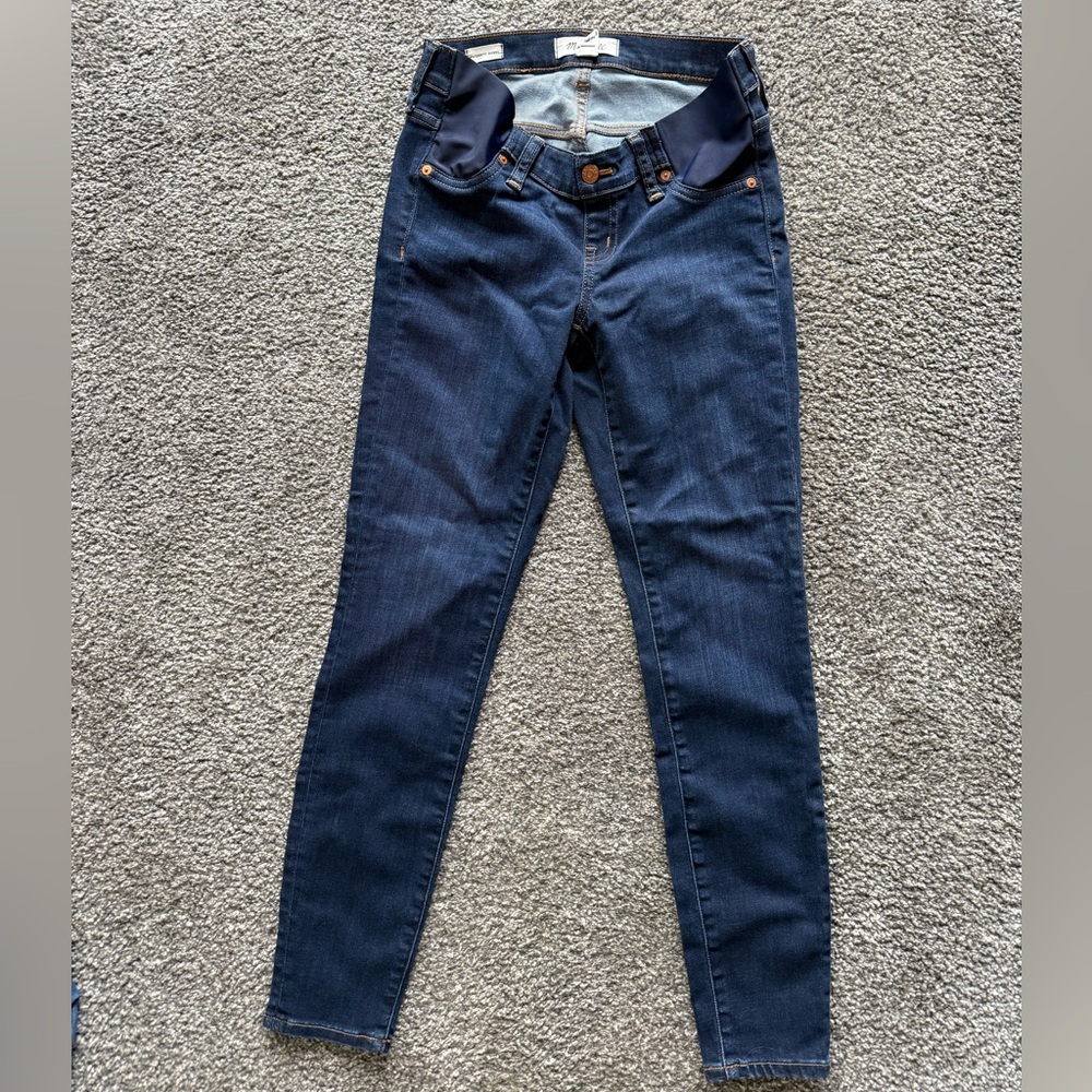 Madewell Maternity Dark Blue Skinny Jeans